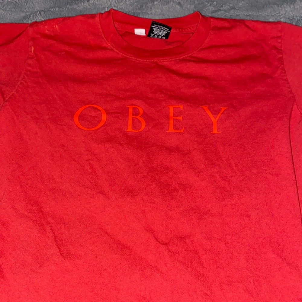 red obey tee